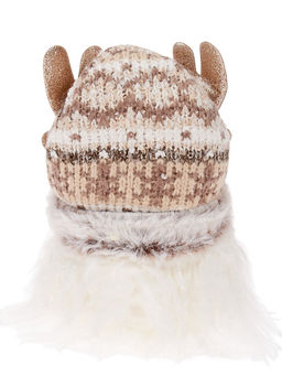 Фигура текстиль «Гном лосяш» 33 см, 1 LED, от батареек AG13×3, свечение тёплое белое