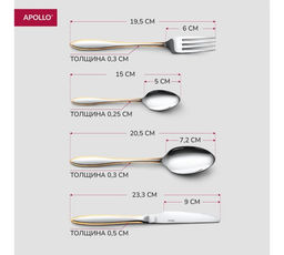 Набор столовых приборов APOLLO Charles 24 пр.  фото 5