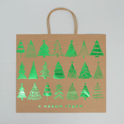 Пакет подарочный крафтовый Forest, 32 28 15 см - Дарите счастье фото 10