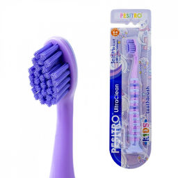 Зубная щетка детская UltraClean Spirit Ultra soft 3780, от 6 до 9 лет. 3780 щетин, d 0.10 mm PESITRO(Песитро) (12)
