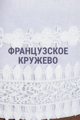 Блузка с кружевом льняная