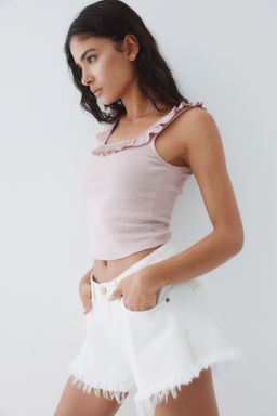 Top con ribete de volantes - H&m фото 7