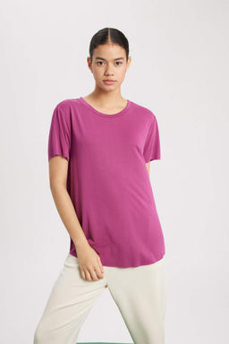 DeFactoFit Oversize-футболка премиум-класса для спортсменов с круглым вырезом и короткими рукавами  фото 3