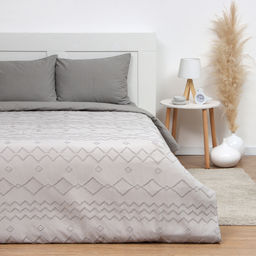 Покрывало 1.5-спальное LoveLife Tufting: Орнамент, 150×220±5 см, микрофайбер, серое