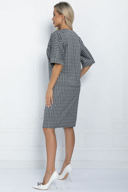 Костюм Кристен (черно-белый) К11374 - Lt collection фото 3