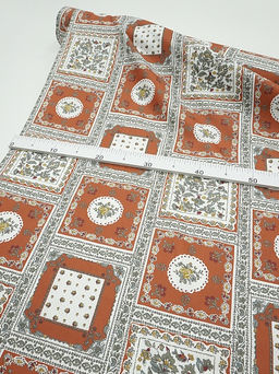 Сатин Асмина цв.т.оранжево-коричневый, ш.1.6м, хлопок-100%, 110гр/м.кв - Купава фото 5