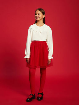 Bebe Yaka Fisto Detayl? K?z ?ocuk Ti??rt - Waikiki фото 4