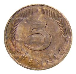 5 пфеннигов 1983 года J Германия