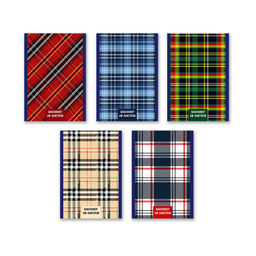 Б261 Светоч Блокнот на скобе, A6 48 л. 10 шт. клетка Тартан 01733