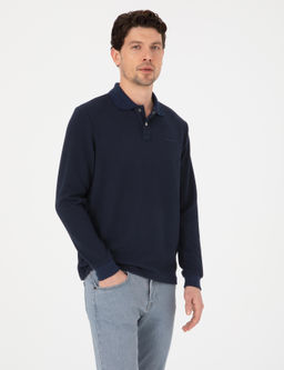 Lacivert Regular Fit Sweatshirt - Pierre cardin фото 3