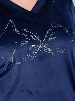 Костюм Велюр 5 тёмно-серый, велюр - Малина фото 52