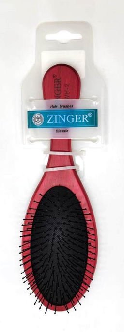 Расческа SZ-WH2 (ipa-23) Amarant Nylon OPP, Деревянная с черными пластик.зубцами