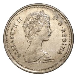 25 центов 1982 года Канада