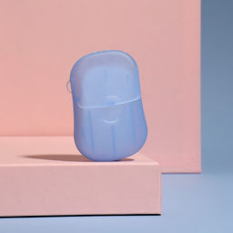 Цена за 6 шт. Мыло листовое, в пластинах, 18 ( 2) шт, в футляре, цвет голубой - Onlitop фото 4