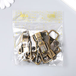 Цена за 3 шт. Замок металл для шкатулок. сундуков бронза + гвозд. 5,8х4х1 см - Арт узор фото 6