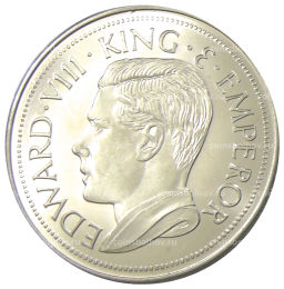 Монетовидный жетон 1 крона 1936 года Бирма (паттерн Едварда VIII)