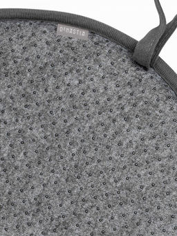 Подушка на стул D35 графит фланель