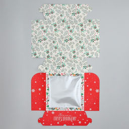 Цена за 5 шт. Коробка складная на 9 капкейков с окном «Тёплых праздников!», 25 х 25 х 10 см