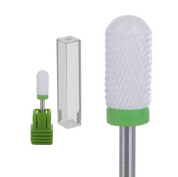 Nail Art Фреза керамическая цилиндр, зеленый  фото 2