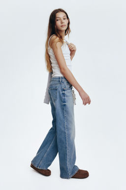 Baggy Fit Bootcut Leg Jeans