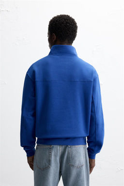 BASIC QUARTER ZIP SWEATSHIRT - Zara фото 37