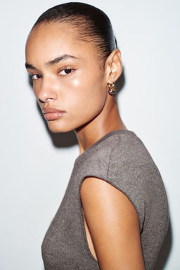 VESTIDO SOFT NUDO / Marr?n oscuro - Zara фото 4