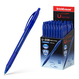 Цена за 50 шт. Ручка шариковая автоматическая ErichKrause U-209 Matic&Grip Original 1.0, Ultra Glide Technology, цвет чернил синий (в коробке по 50 шт.)