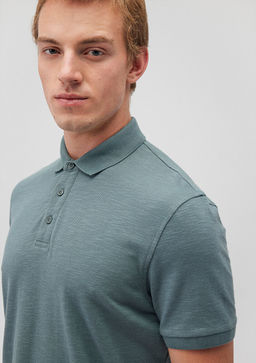 Yesil Polo Tisort - Mavi фото 6