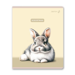 Светоч Т201 Тетрадь ученическая общая, твин лак A5 60 л. на скобе 65 г/кв.м , белизна 100 % 10 шт. клетка 01521 Ушастик  фото 5