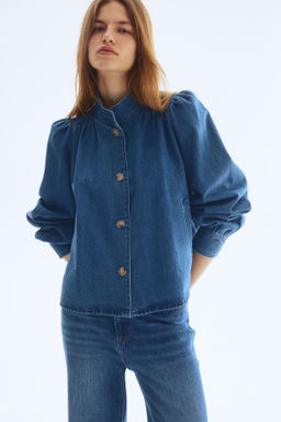 Chaqueta de sarga con mangas abullonadas - H&m фото 8