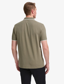 Haki Regular Fit %100 Pamuk D__meli Polo Yaka Ti__rt