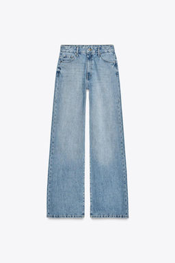 ZW COLLECTION WIDE-LEG MID-RISE JEANS - Zara фото 6