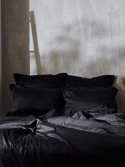 Простыня на резинке евро SL Home Tencel, 200200+30 см, чёрная, тенсель - Sima-land home фото 8