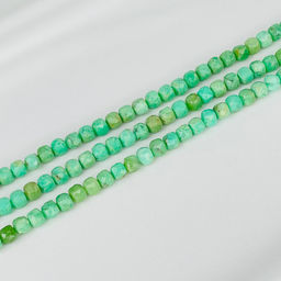 Бусины для украшений из Хризопраза (55 бусин) 38 см