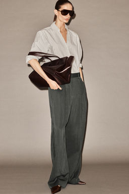 PANTAL?N WIDE LEG FLUIDO RELAXED FIT - H&m фото 7