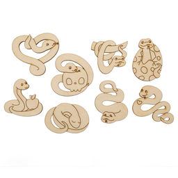 Заготовка для декорирования Mr. Carving ВД-1248 Мини набор Змеи фанера 0.3 см 2