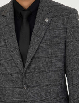 F_me Slim Fit Ekose Tak_m Elbise