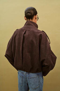 FAUX SUEDE JACKET WITH TABS - Zara фото 13