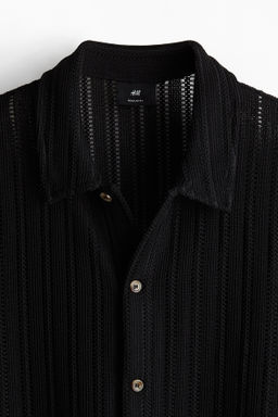 Camisa efecto crochet Regular Fit - H&m фото 5