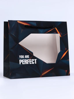 Цена за 2 шт. Пакет подарочный с окном Perfect, 25?10?22 см - UPAK LAND фото 2