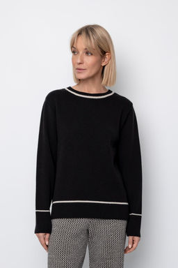 ЕВ 30096/ш/черный джемпер жен