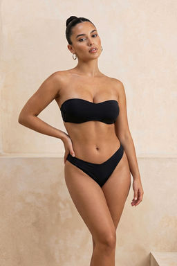 TRENDYOLMILLA Siyah V Kesim Brazilian Bikini Alt? TBESS21BA0168  фото 38