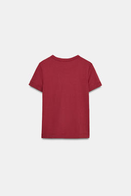 CAMISETA INTERLOCK MANGA CORTA / Granate - Zara фото 6