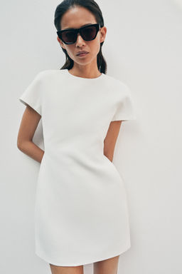 VESTIDO CORTO ZW COLLECTION / Blanco roto - Zara фото 2