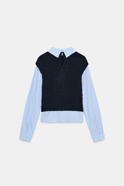 CONTRAST POPLIN SHIRT - Zara фото 9