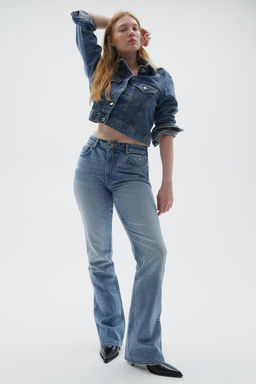 Curvy Fit Bootcut High Jeans - H&m фото 2