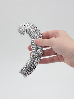 Цена за 2 шт. Пакеты - крышки на тарелку для свежести и тепла еды, на резинке, фольга, набор 10 шт., d до 36 см, серебристые