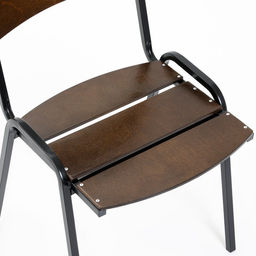 Комплект садовой мебели «Бистро», 4 стула, квадратный стол, коричневый