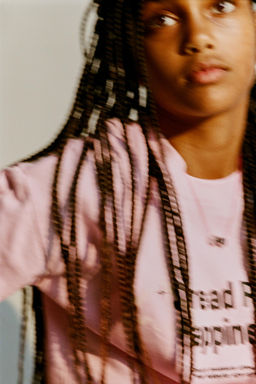 CAMISETA OSO GRAFFITI / Rosa medio