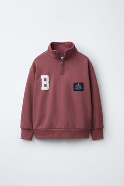 EMBROIDERED JOGGING SWEATSHIRT WITH LABEL